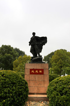 杭州 街景 雕塑 雕刻 楼房
