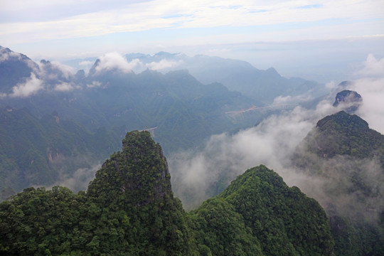 张家界天门山风景图