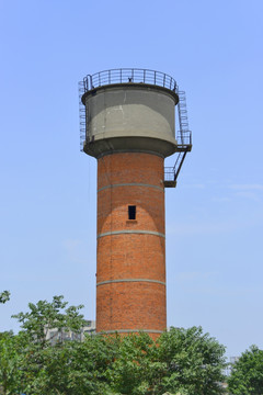 红砖水塔 老式水塔