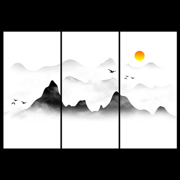 水墨山水画