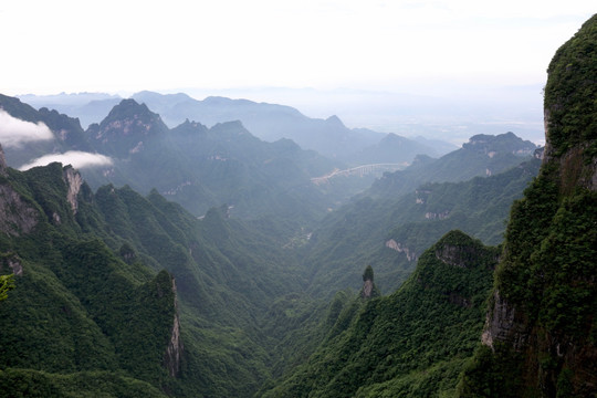 张家界天门山风景图