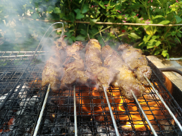 炭火烧烤 羊肉串