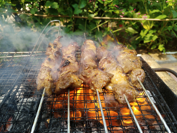 炭火烧烤 羊肉串