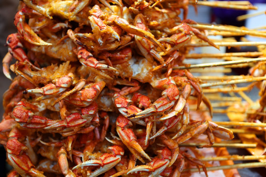 杭州 美食街 螃蟹