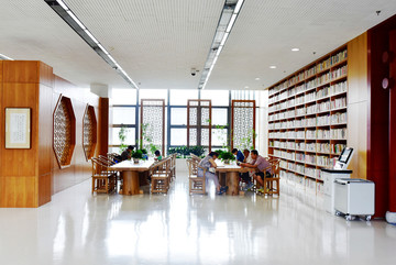 辽宁省图书馆中式阅读区