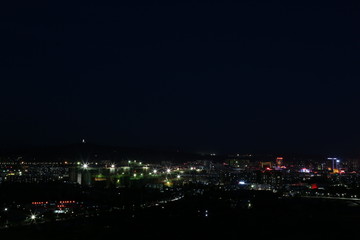 广阔的城市夜景