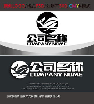 美术鲸鱼传媒logo设计