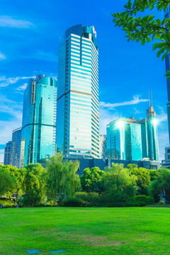 上海市中心 摩天大楼