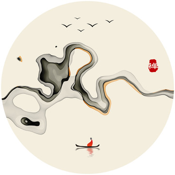 禅境水墨画