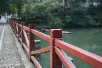 湖泊栏杆