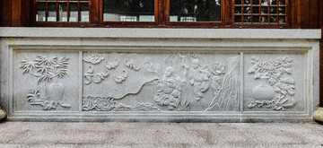 中式建筑石刻雕花