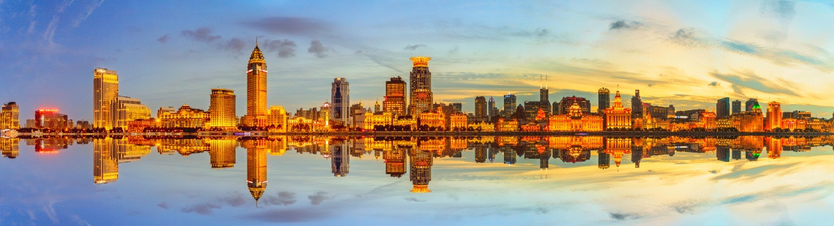 上海浦西建筑夜景 上海外滩夜景