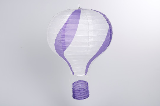 热气球形纸灯笼 紫色
