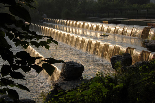 北京奥林匹克森林公园 瀑布