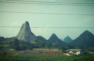 火车上的风景