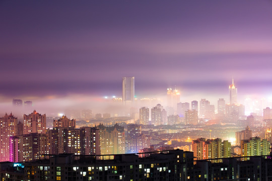 青岛城市夜景