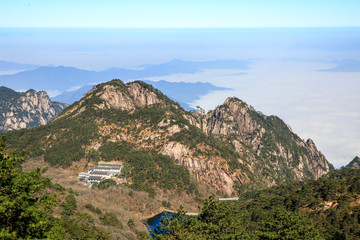 黄山山景