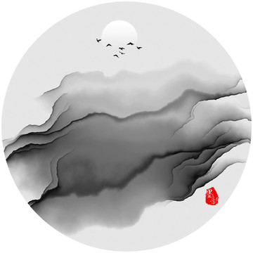 新中式水墨装饰画