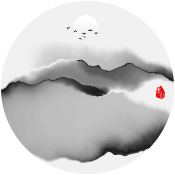 新中式水墨装饰画