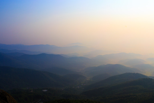 五皇山 群山云海