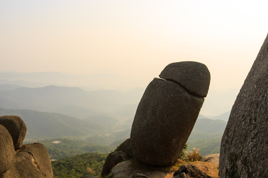 钦州五皇山 南阳石 日出风光