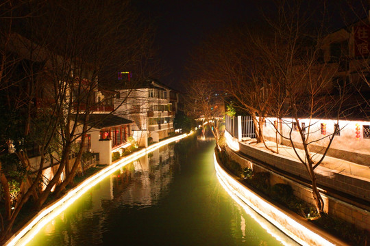 南京 秦淮河 夜景 灯光 历史
