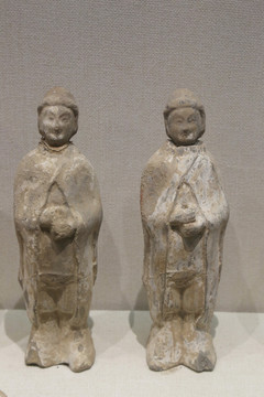 北齐时期彩绘陶俑