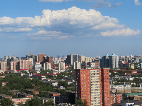 北京石景山风光 城市建筑