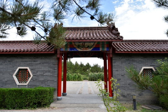 中国传统庭院大门