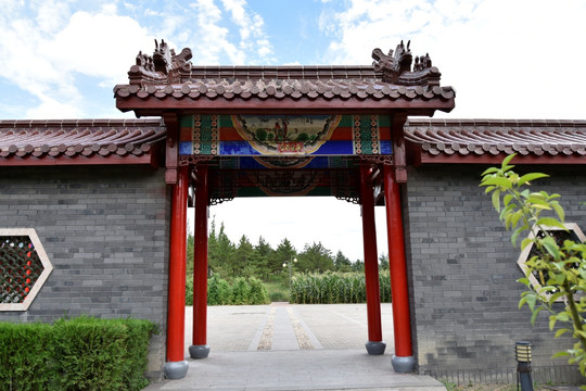 中国古典大门古典园林大门