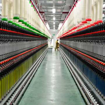 纺织工厂 纺纱机