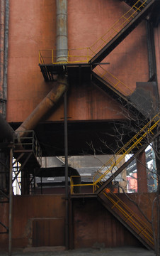 首钢 工业建筑 高炉楼梯