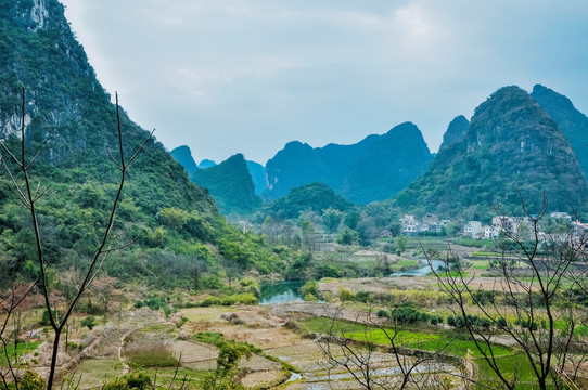 美丽山景