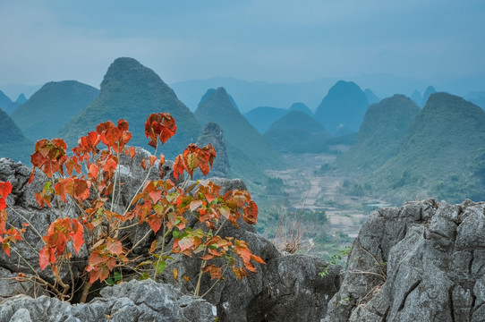 山峰景色