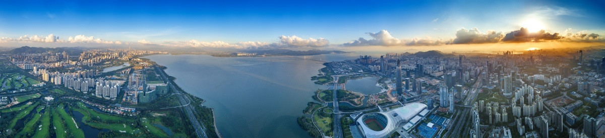 深圳全景 深圳湾 南山区