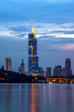 南京紫峰大厦夜景