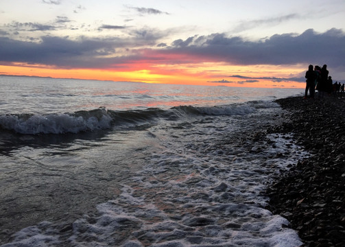 青海湖日出