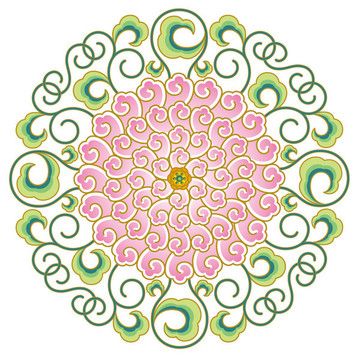 团花图案