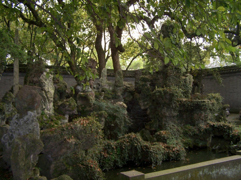 天一阁 假山池水