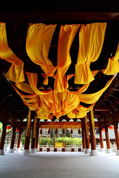寺庙 宗教 建筑 黄色