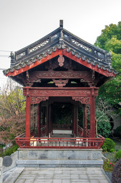 中式古园林建筑廊亭