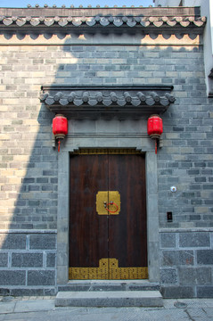 中式古建筑古民居宅院大门