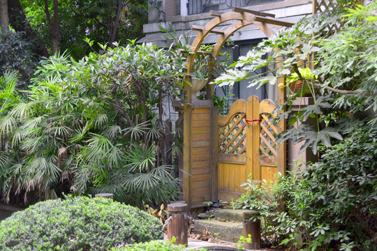 庭院大门 中式木门