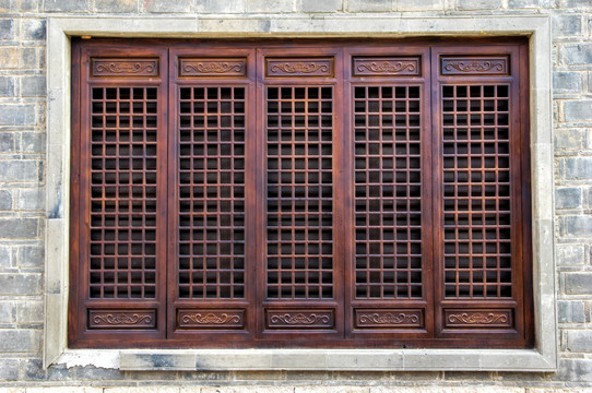 中式古建筑窗户