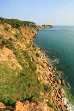 大连 海岸线 北大桥远眺