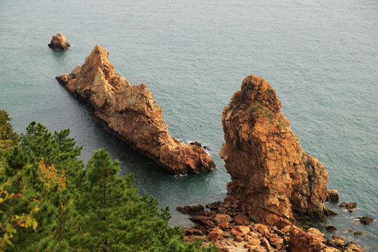 大连 海边 海岛风光