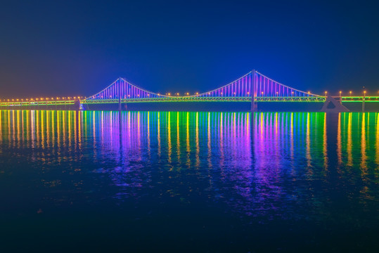 星海湾大桥夜景
