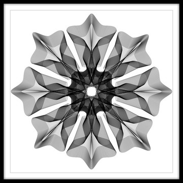 几何花纹装饰画 线条挂画