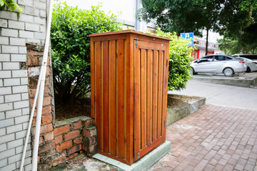 街头木质电箱