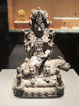 明代铜地藏菩萨像